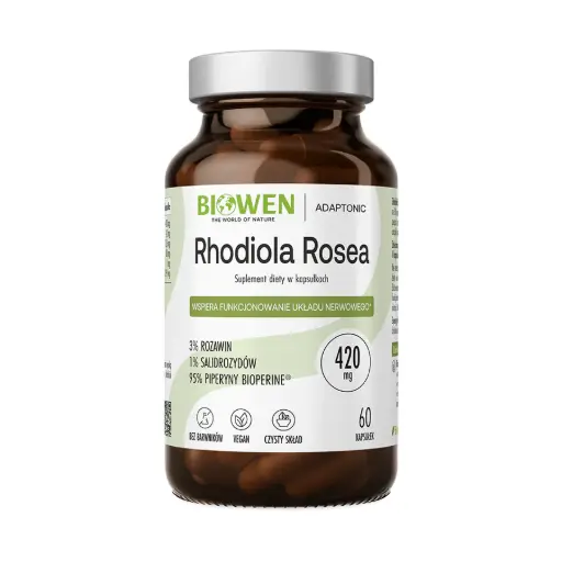 [5904806120229] Biowen Rhodiola Rosea 420mg x 60 kaps.
