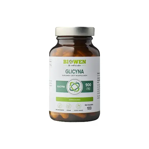 [5902906189139] Biowen Glicyna 900mg x 100 kaps.