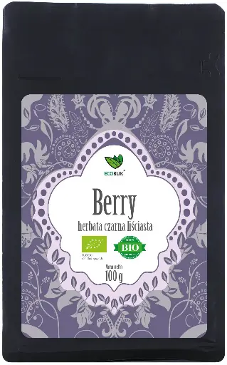 [5903242584435] BeOrganic Herbata Czarna Berry 100g EKO