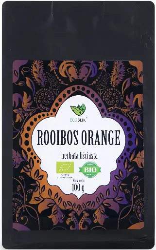 [5902020901778] BeOrganic Herbata Liściasta Rooibos Orange 100g EKO