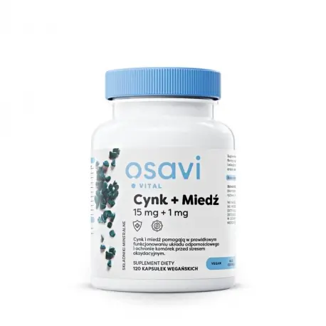[5904139921425] Osavi Cynk + Miedź x 120 kaps.