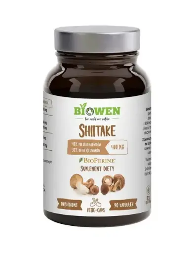[5904806120311] Biowen Shiitake 400mg x 90 kaps.