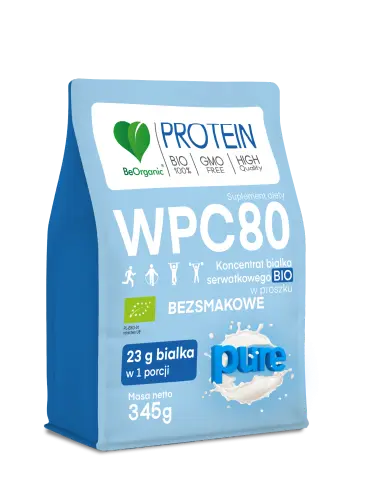 [5903242584947] BeOrganic Białko Serwatkowe WPC 80 Pure BIO 345g