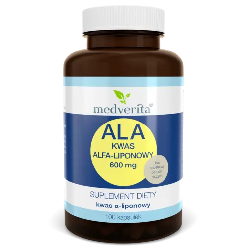 [5905669084710] Medverita ALA 600mg x 100 kaps.
