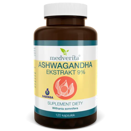 [5905669084475] Medverita Ashwagandha 9% x 120 kaps.