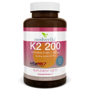 [5905669084543] Medverita Witamina K2 MK-7 200μg x 120 kaps.