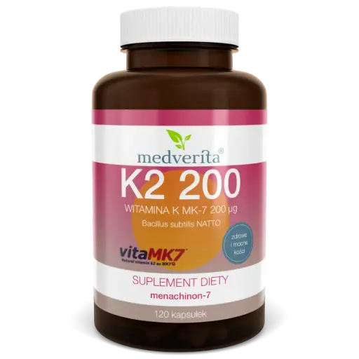 [5905669084543] Medverita Witamina K2 MK-7 200μg x 120 kaps.