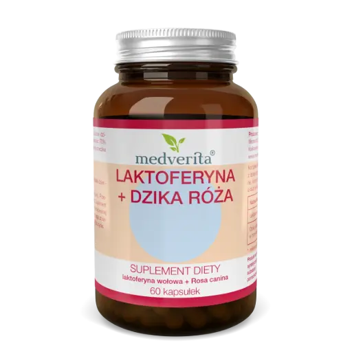 [5905669084123] Medverita Laktoferyna + Dzika Róża x 60 kaps.