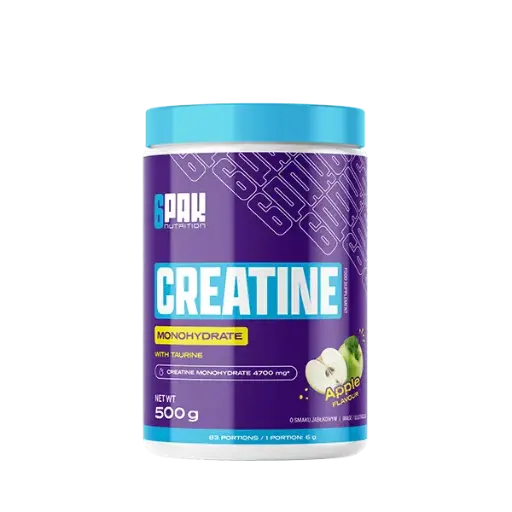 [5902114060466] 6PAK Creatine Monohydrate 500g Apple