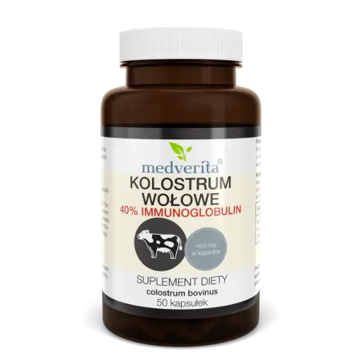 [5900718340922] Medverita Colostrum Wołowe 400mg x 50 kaps.