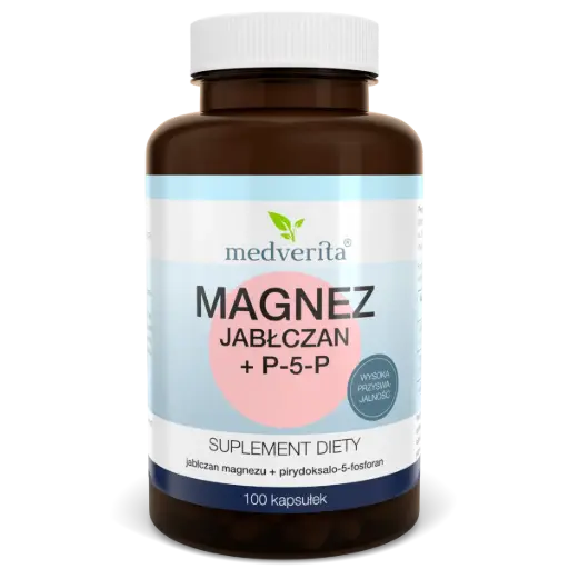 [5903686580710] Medverita Magnez Jabłczan + P-5-P x 100 kaps.