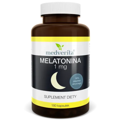 [5903686580239] Medverita Melatonina 1mg x 180 kaps.