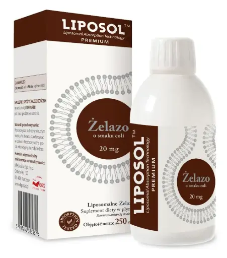 [5903242585357] Liposol Żelazo (Cola) 20mg 250ml
