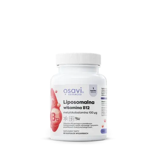 [5904139928356] Osavi Liposomalna Witamina B12 100μg x 60 kaps.