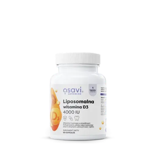 [5904139928295] Osavi Liposomalna Witamina D3 4000 IU x 60 kaps.