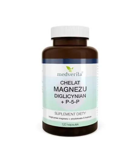 [5903686581991] Medverita Magnez Chelat + P-5-P x 120 kaps.