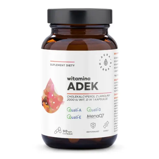 [5902479612447] Aura Herbals Witamina ADEK x 90 kaps.