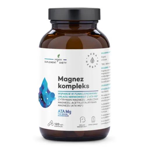[5902479614199] Aura Herbals Magnez kompleks ATA Mg® x 120 kaps.