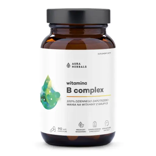 [5902479613383] Aura Herbals Witamina B Complex x 90 kaps.