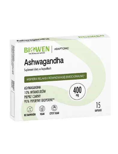 [5902906189283] Biowen Ashwagandha Blistry 15 kaps.