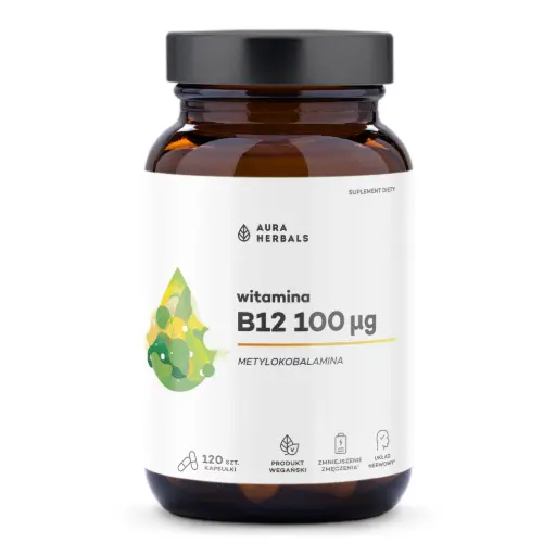 [5902479615875] Aura Herbals Witamina B12 100µg x 120 kaps.