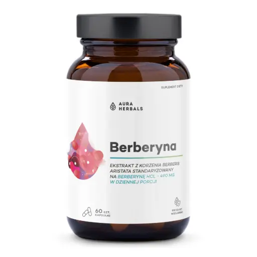 [5902479614076] Aura Herbals Berberyna 490mg x 60 kaps.