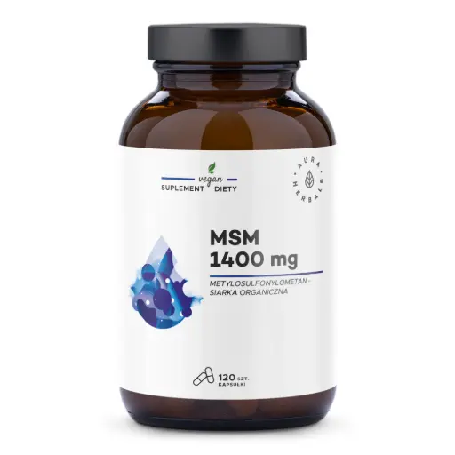 [5902479615806] Aura Herbals MSM 1400 mg x 120 kaps.