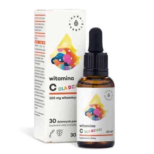 [5902479611051] Aura Herbals Witamina C Dla Dzieci 100mg (krople) x 30ml
