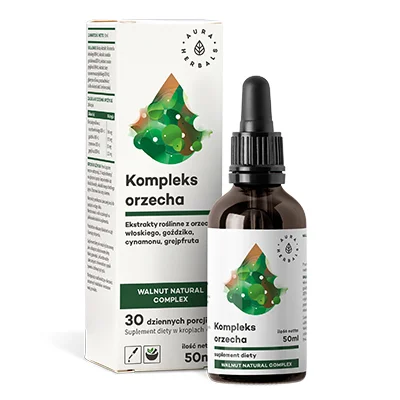 [5902479611631] Aura Herbals Orzech Kompleks (krople) x 50ml