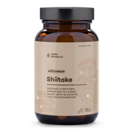 [5902479616278] Aura Herbals Mycodrop Shiitake 30:1 x 60 kaps.