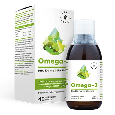 [5902479611235] Aura Herbals Omega-3 370 DHA / 700 EPA (płyn) x 200ml