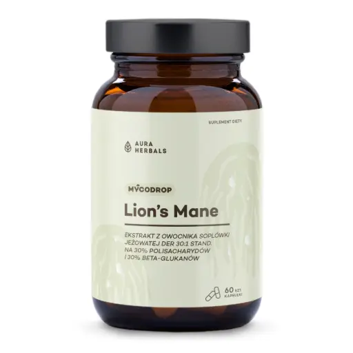 [5902479616216] Aura Herbals Mycodrop Lion’s Mane 30:1 x 60 kaps.