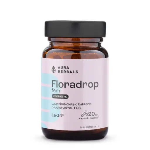 [5902479614915] Aura Herbals Floradrop Femi Probiotyk x 20 kaps.