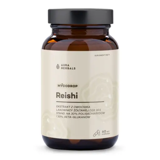 [5902479616223] Aura Herbals Mycodrop Reishi 30:1 x 60 kaps.