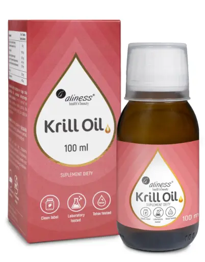 [5903242585685] Aliness Krill Oil Omega 3 z Astaksantyną x 100ml